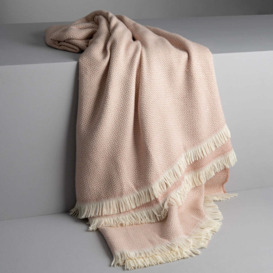 Isaac Casual Soft Blanket / Throw, Pink