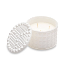 Calm 3-Wick Soy Wax Candle, White, 300 ml