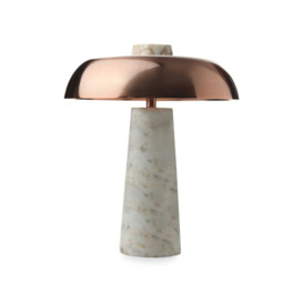 Mushroom Marble Table Lamp, Beige