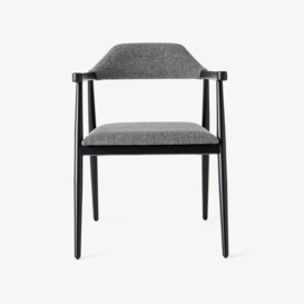 Visby Armchair, Black - Anthracite Grey