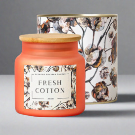 Fresh Cotton Scented Soy Wax Candle