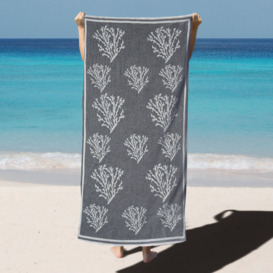 Mazu Beach Towel, Black