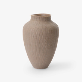 Corfe Ceramic Vase, Taupe, M