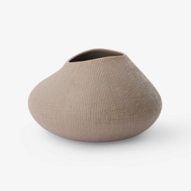 Corfe Ceramic Vase, Taupe, S