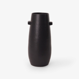 Langton Ceramic Vase, Black, M