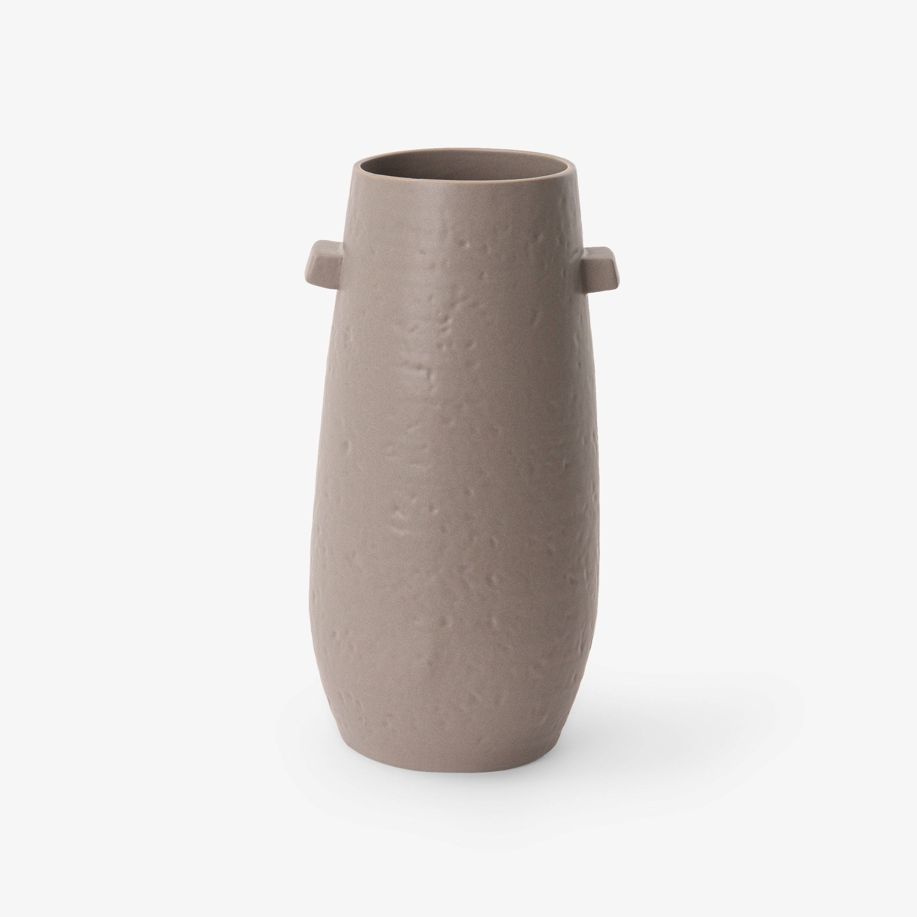Langton Ceramic Vase, Taupe, S