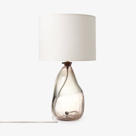 Orion Glass Bubble Table Lamp, Grey, 42 cm