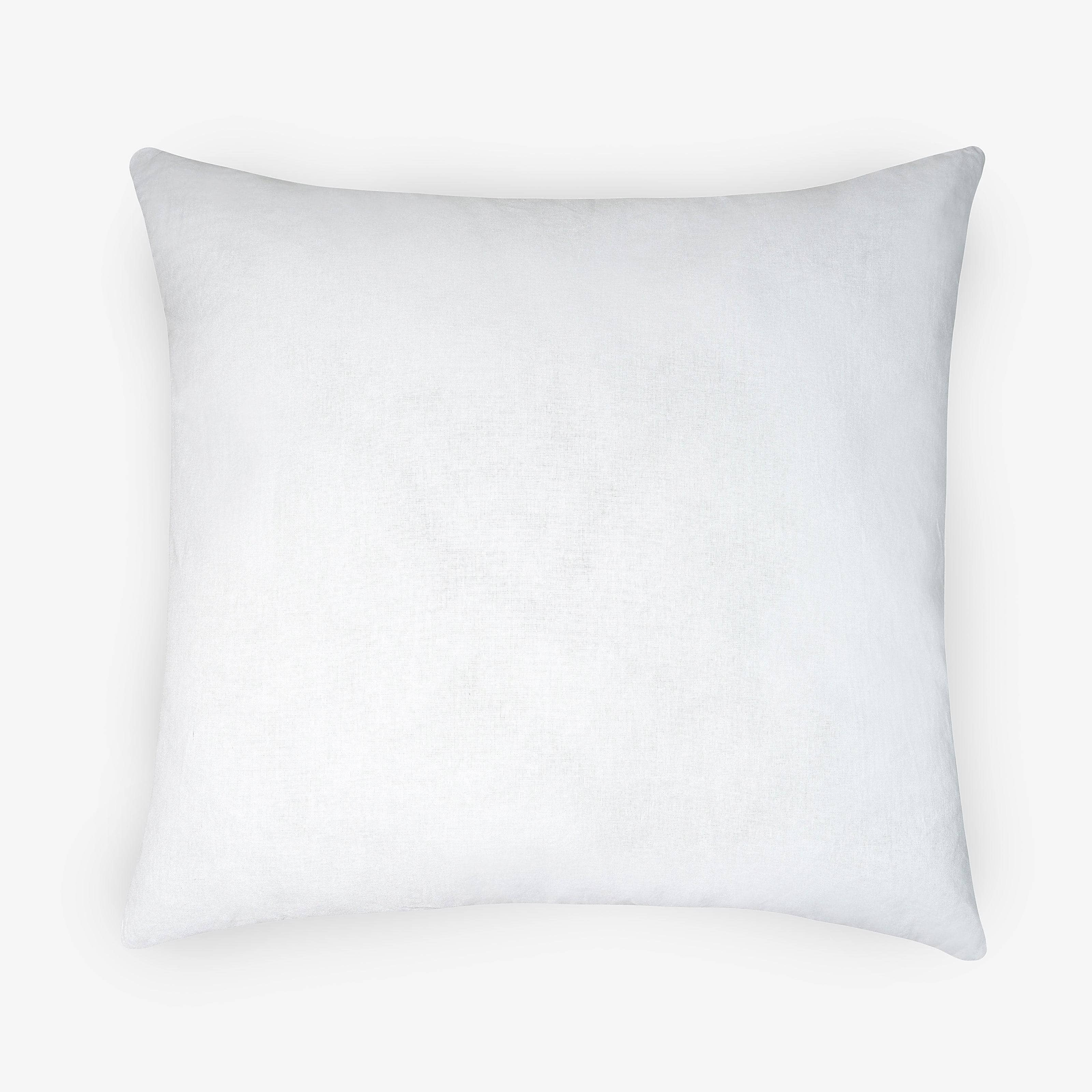 Large Square Cotton Cushion Pad, White, 60x60 cm