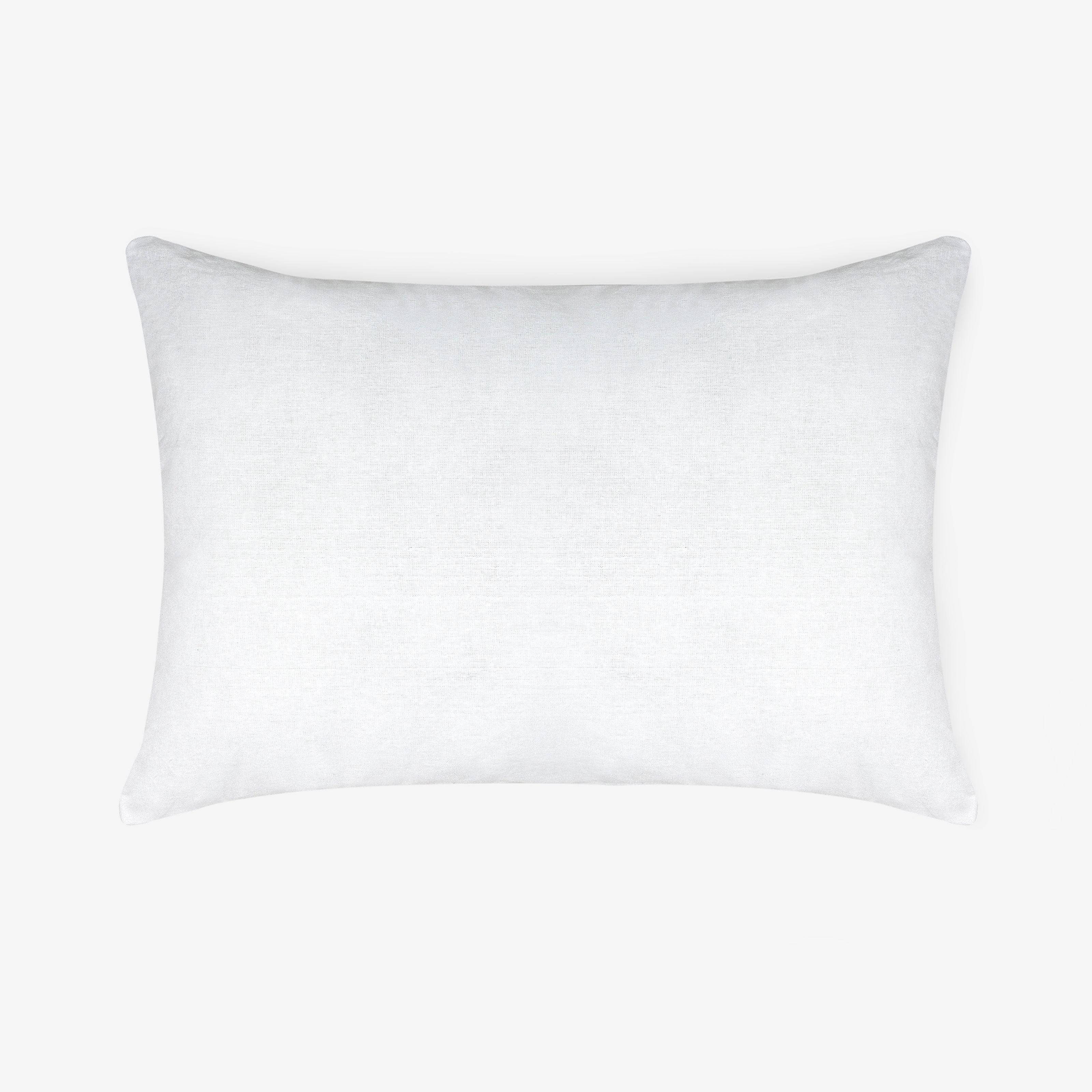 Small Rectangular Cotton Cushion Pad, White, 35x50 cm