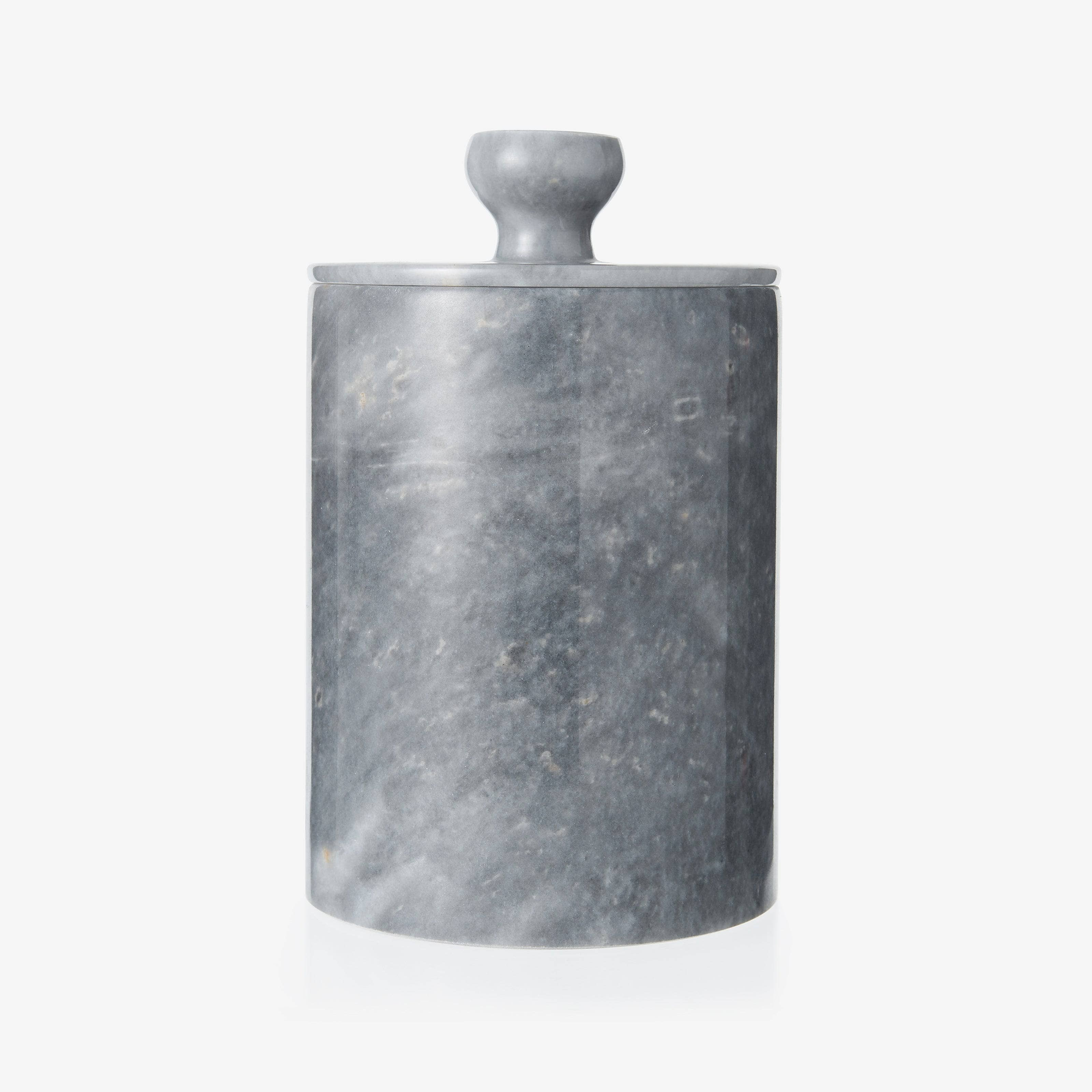 Macerari Marble Bathroom Bin, Grey