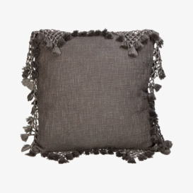 Drea Square Cushion, Dark Grey, 45x45 cm
