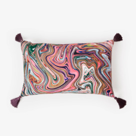 Lava Marble Cushion, Multicoloured, 30x50 cm