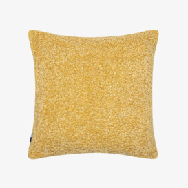 Ursulus Faux Fur Cushion, Mustard, 45x45 cm