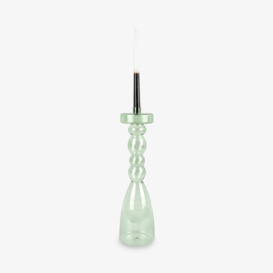 Ludou Candle Holder, Glass, Jungle Green, XL