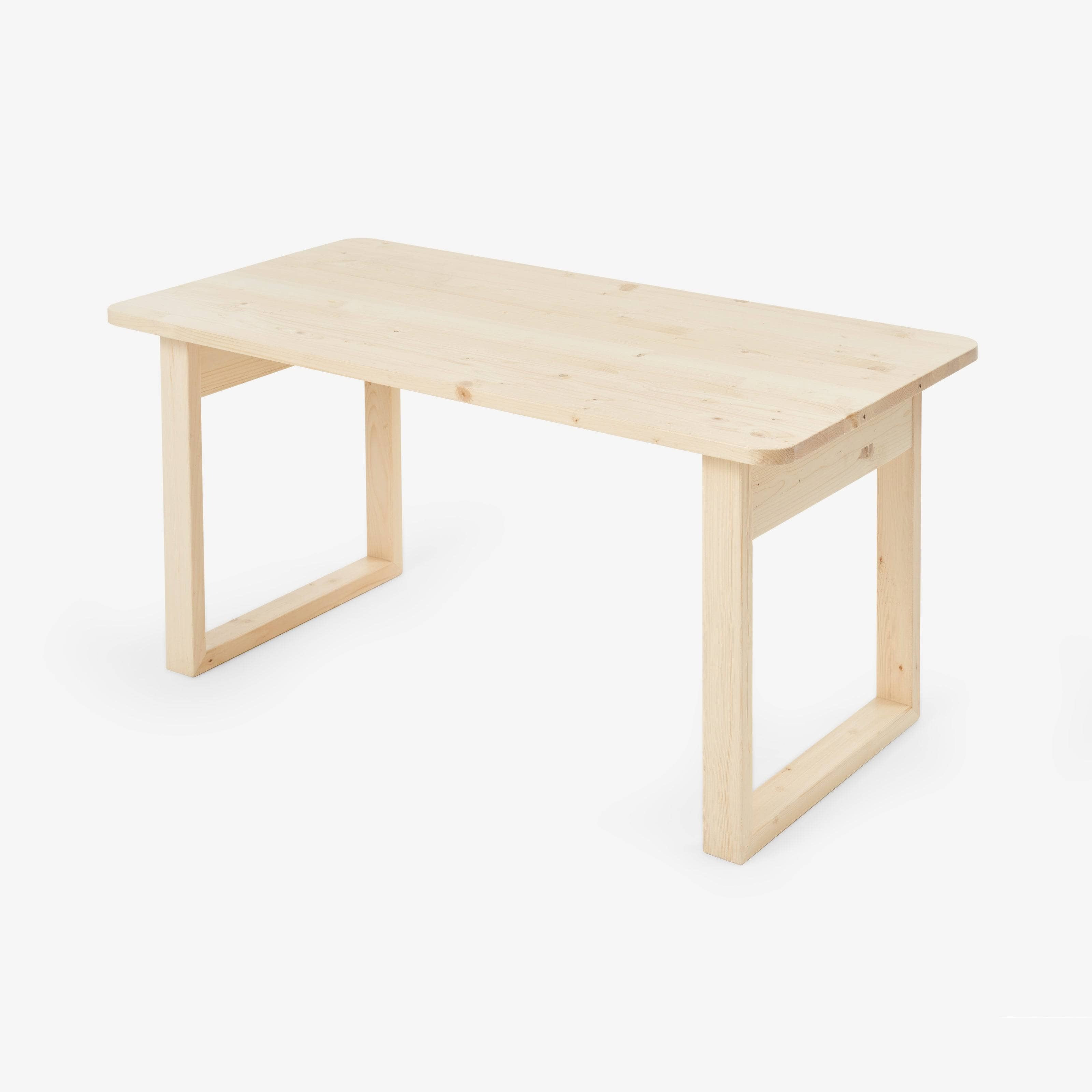 Kids Table Rectangle Legs, Small, Natural