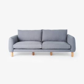 Sunso 3 Seater Linen Sofa, Grey - Final Sale