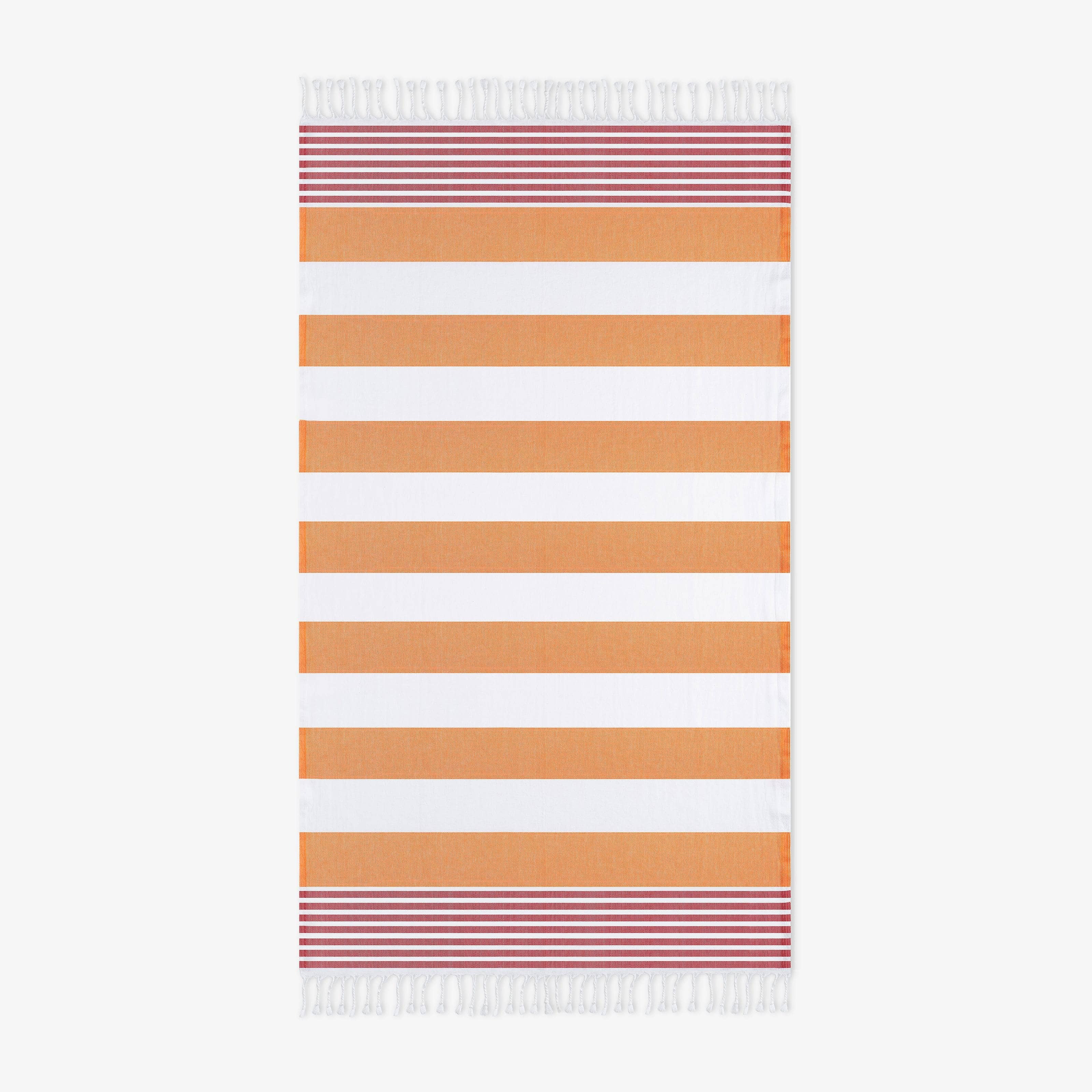 Bagnante Set of 2 Beach Towel, Orange - Red