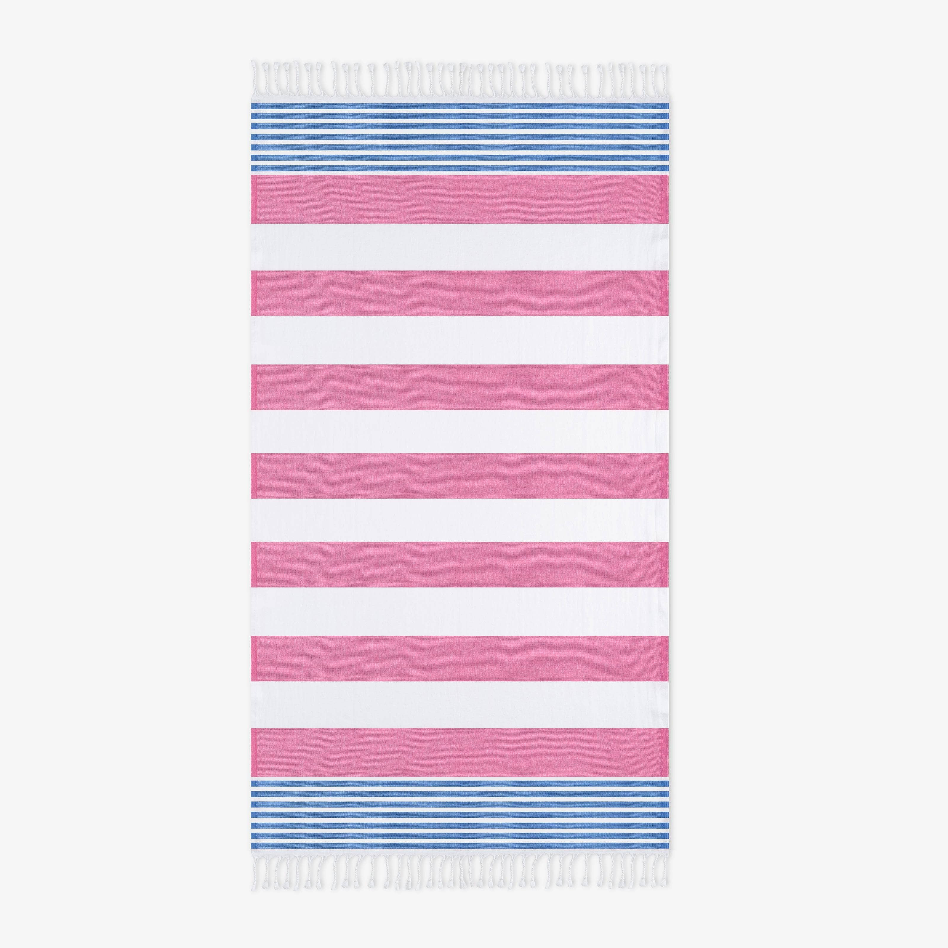 Bagnante Set of 2 Beach Towel, Pink - Navy