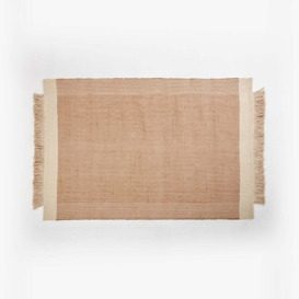 Suzette Cotton Woven Rug, Off-White, 120x180 cm