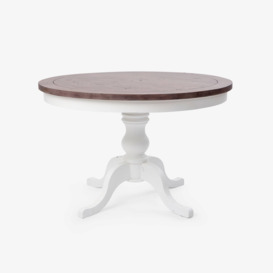 Atwood Round Dining Table, Brown