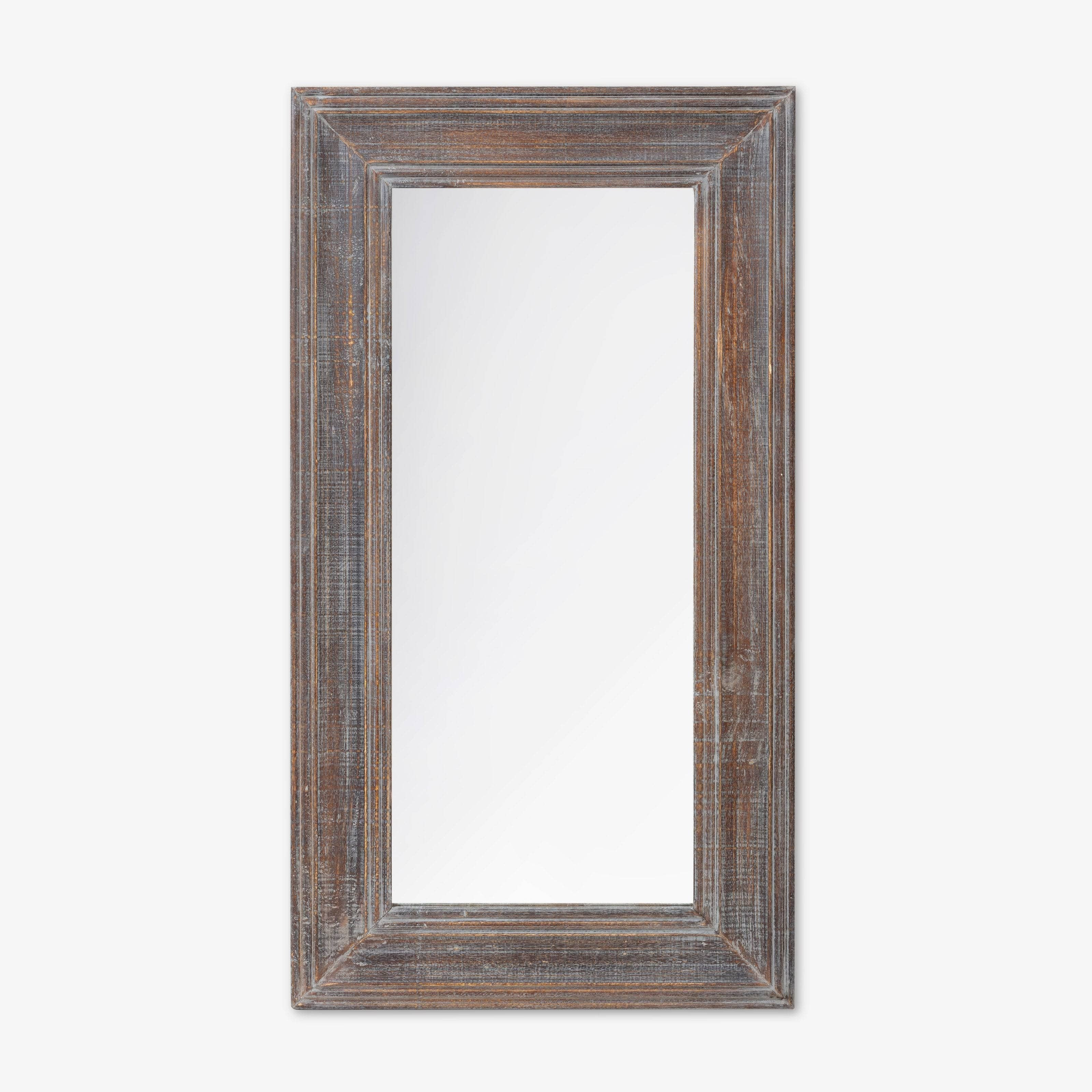Lui Wooden Floor Mirror, Dark Grey, 60x110 cm