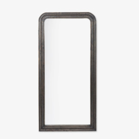 Nuito Wooden Floor Mirror, Dark Brown, 90x190 cm
