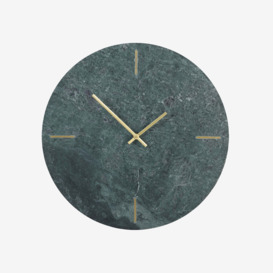 Daluca Marble Wall Clock, Green, 43 cm