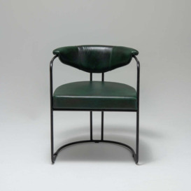 Itari Leather Armchair, Green