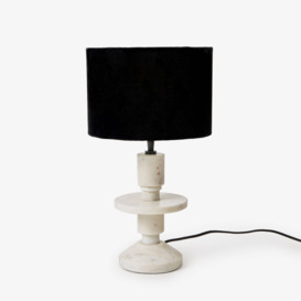 Gioia Table Lamp, Black - Off-White