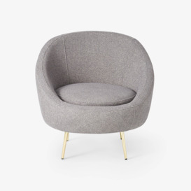 Doro Cotton Accent Tub Chair, Grey