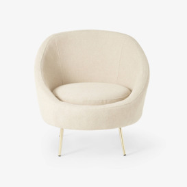 Doro Cotton Accent Tub Chair, Cream