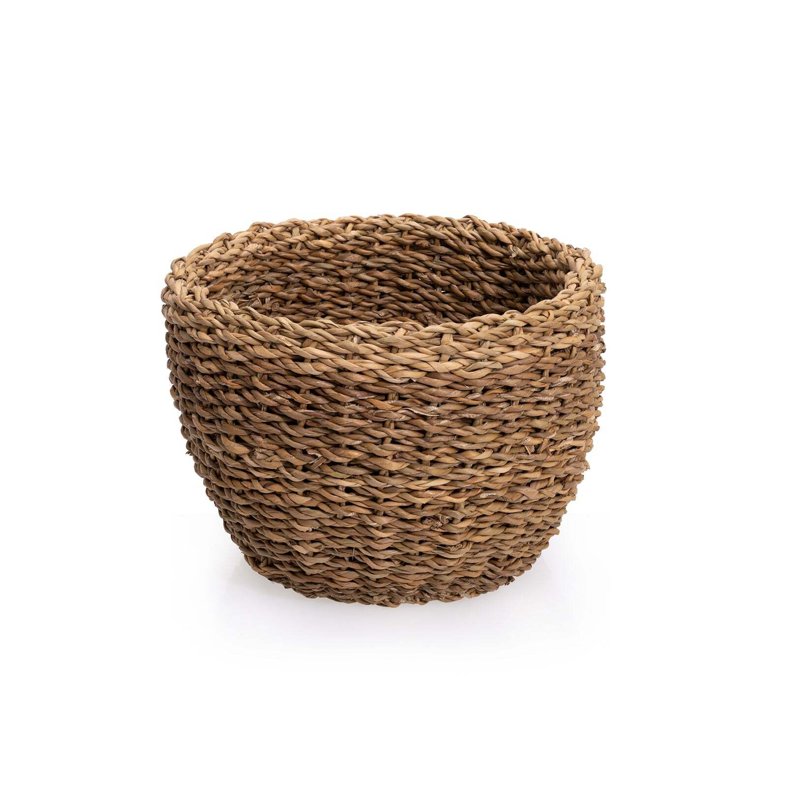 Georgia Natural Woven Seagrass Basket, S