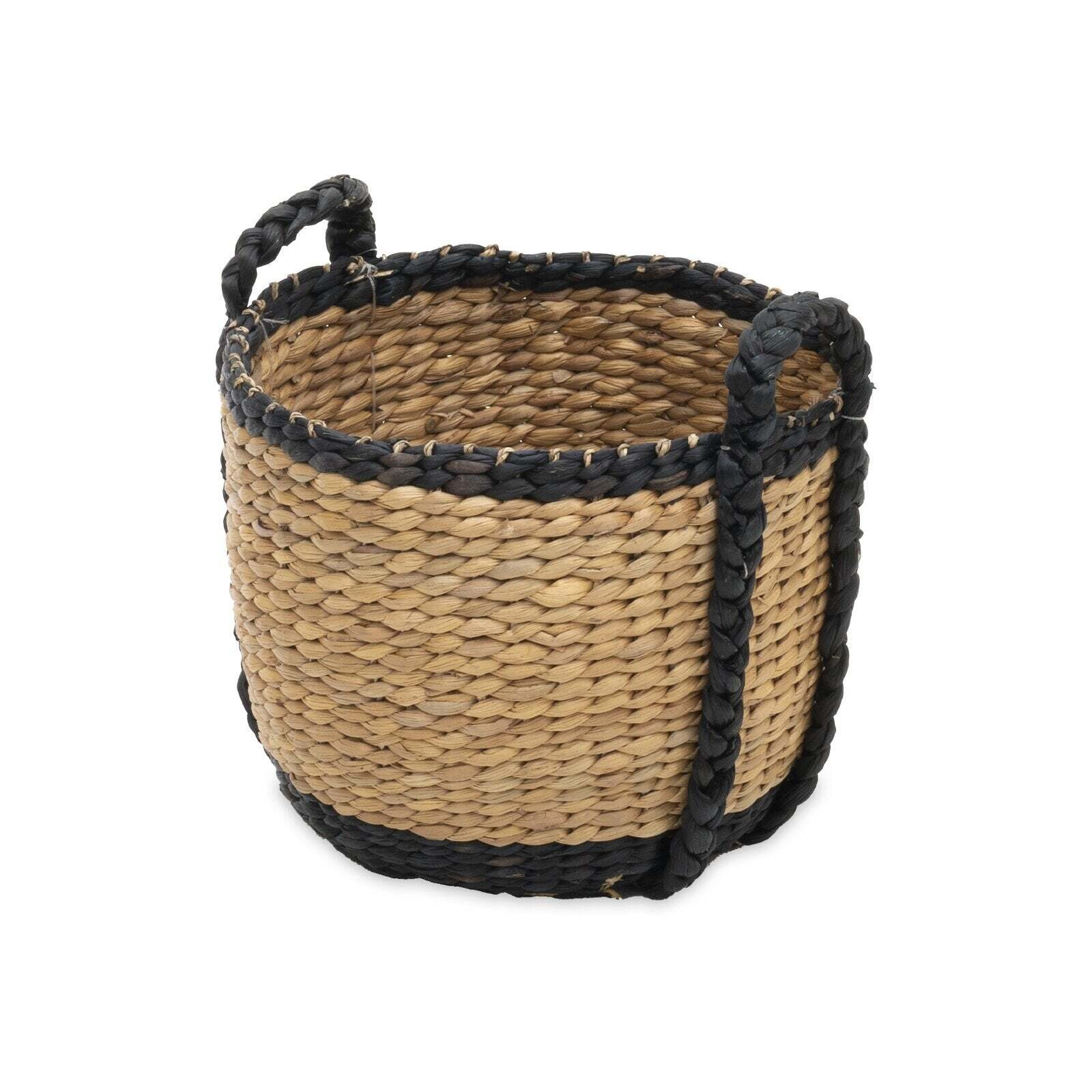 Elizabeth Water Hyacinth Basket, Natural, L