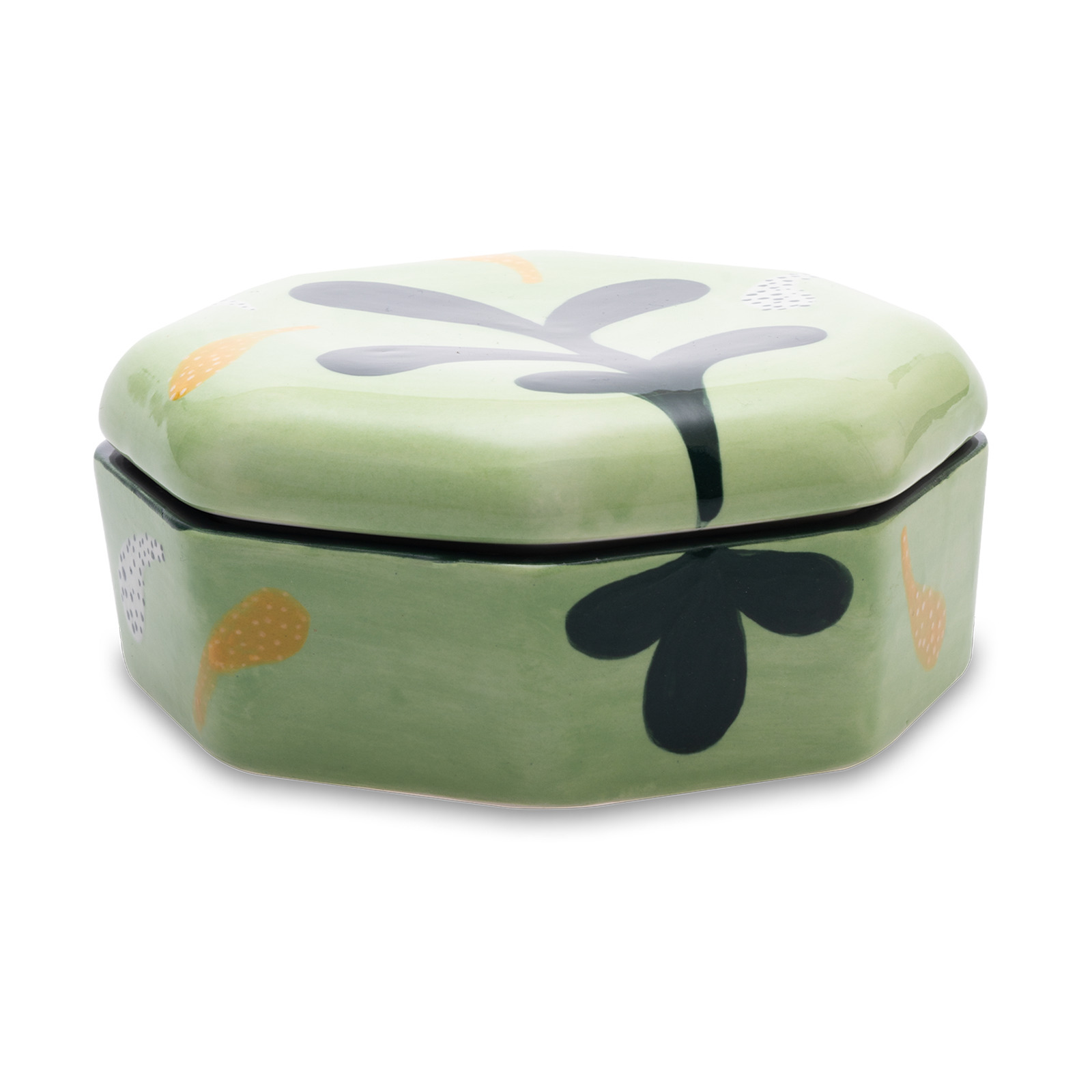 Amelie Hand Painted Jewellery Box, Mint