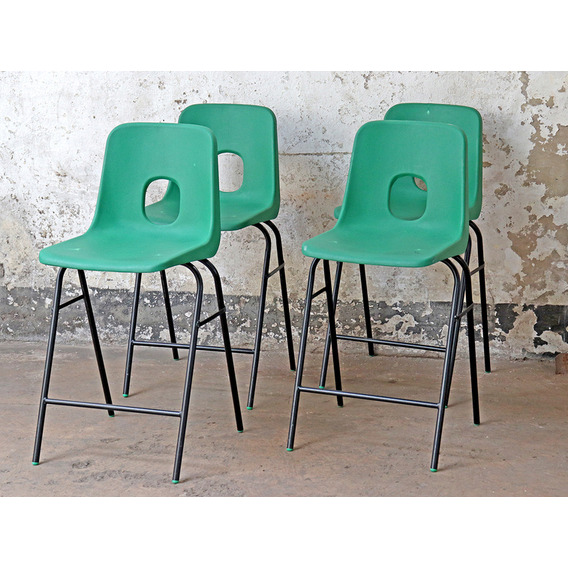 Tall Old School Chairs - Green Green