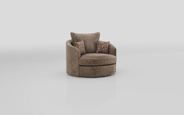 Living Esme Fabric Large Twister Chair  - poltronesofà at ScS