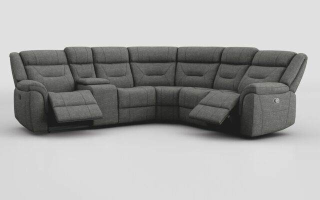 Adstock Power Recliner Chair with Power Head Tilt, Lumbar, Massage, Audio, Heat & LED Lights  - poltronesofà at ScS