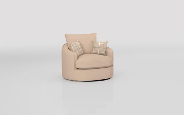 Theo Fabric Large Twister Chair  - poltronesofà at ScS