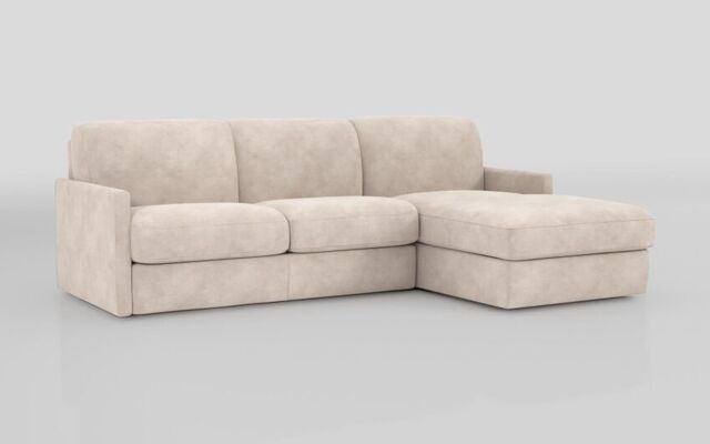 Barete Slim Arm 4 Seater Sofa Bed with Right Hand Facing Large Lounger - poltronesofà at ScS
