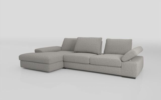 Savazza 4 Seater Sofa with Adjustable Back Rest Left Hand Facing Lounger  - poltronesofà at ScS