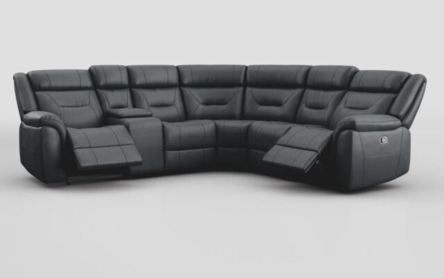 Adstock Power Recliner Chair with Power Head Tilt, Lumbar, Massage, Audio, Heat & LED Lights  - poltronesofà at ScS