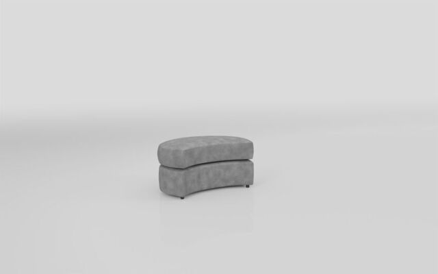 Kadie Fabric Large Twister Footstool  - poltronesofà at ScS