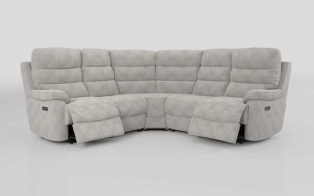 Ossett 2 Corner 2 Power Sofa with Head Tilt - poltronesofà at ScS
