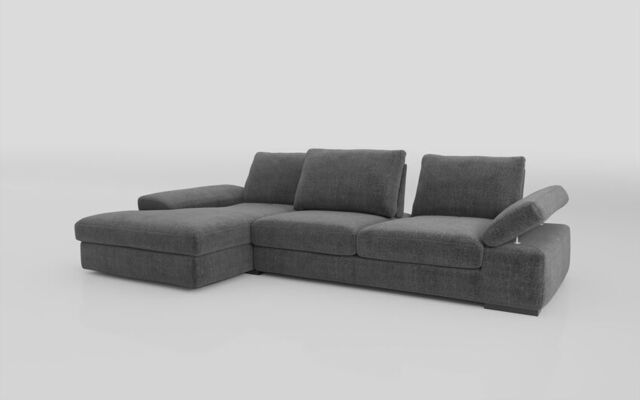 Savazza 4 Seater Sofa with Adjustable Back Rest Left Hand Facing Lounger - poltronesofà at ScS