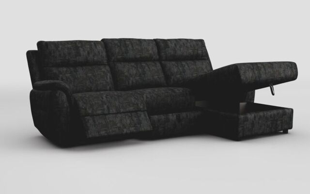 Sogliano 3 Seater Manual Recliner Sofa With Drawer & Right Hand Facing Storage Chaise - poltronesofà at ScS
