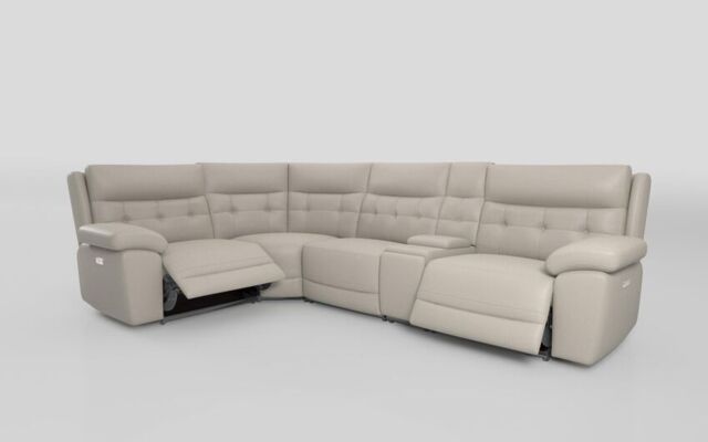 Belford 1 Corner 3 Power Recliner Sofa with Console and Power Head Tilt - poltronesofà at ScS