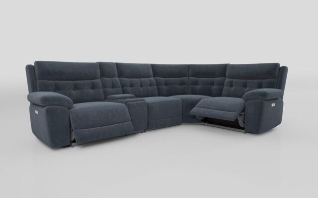 Belford 3 Corner 1 Power Recliner with Media Unit and Power Head Tilt - poltronesofà at ScS