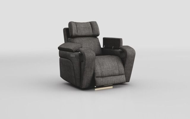 Adstock Power Recliner Chair with Power Head Tilt, Lumbar, Massage, Audio, Heat & LED Lights  - poltronesofà at ScS