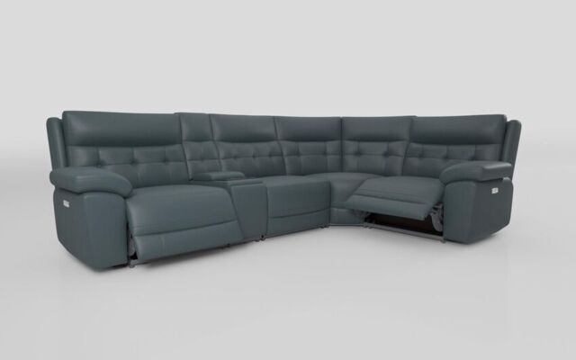 Belford 3 Corner 1 Power Recliner with Media Unit and Power Head Tilt  - poltronesofà at ScS