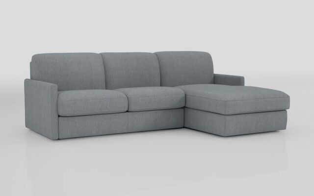 Barete Slim Arm 4 Seater Sofa Bed with Right Hand Facing Large Lounger - poltronesofà at ScS